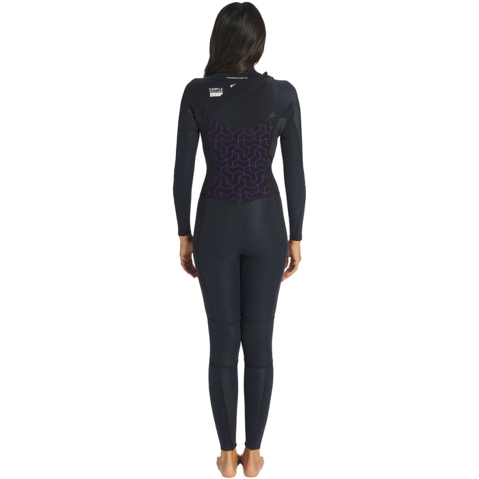 2022 Billabong Mujer Synergy 5/4mm Chest Zip Neopreno F45F35 - Wild Black